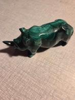 Malachiet sculptuur neushoorn, Antiek en Kunst, Ophalen of Verzenden