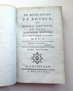 Antiek boek Le Petit-neveu de Bocace ou Contes 3/3 ... 1787, Ophalen of Verzenden