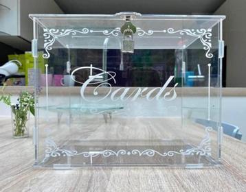 Urne de Mariage Transparente avec cadenas et clés beschikbaar voor biedingen