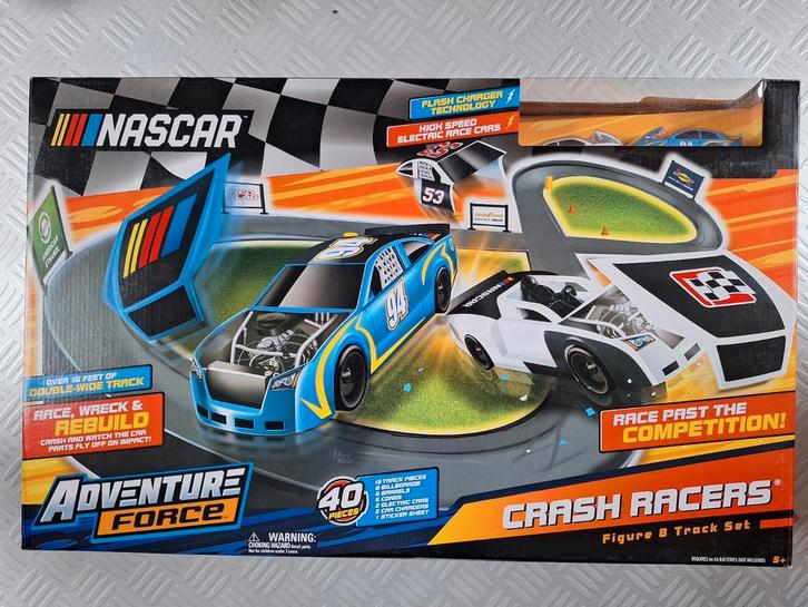 Nascar crash racers set, Kinderen en Baby's, Speelgoed | Racebanen, Zo goed als nieuw, Racebaan, Ophalen