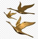 Set van 3 vintage messing vogels voor aan de wand, Ophalen