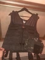 Tactisch vest, camo legerbroek + Belgisch leger hemt, Sport en Fitness, Schietsport-accessoires, Ophalen