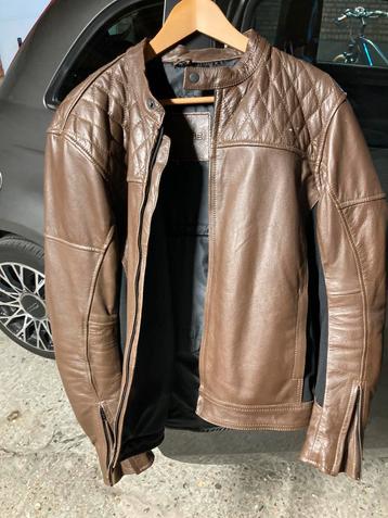 Lederen scooter-choppervest, Heren, Jas | leer, Tweedehands, Overig