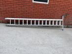3-delige opsteekladder, H = 10 meter, 14 sporten, Ladder, Gebruikt, Opvouwbaar of Inschuifbaar, 4 meter of meer