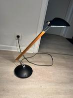 Lampe de bureau en bois avec socle noir, Zakelijke goederen, Kantoor en Winkelinrichting | Kantoorartikelen, Ophalen, Gebruikt