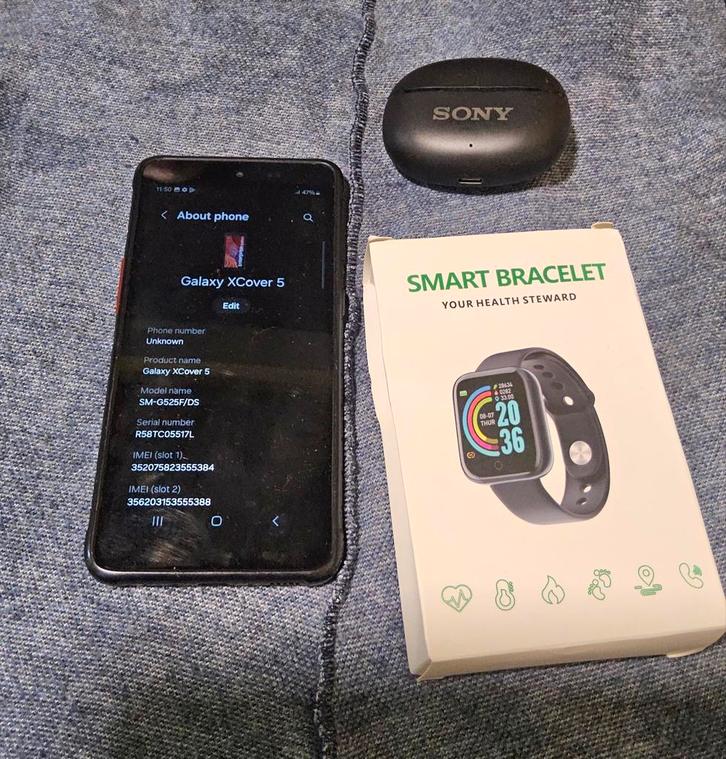 Samsung galaxy Xcover 5 bijna Nieuw , met accessoires., Telecommunicatie, Mobiele telefoons | Samsung, Ophalen of Verzenden