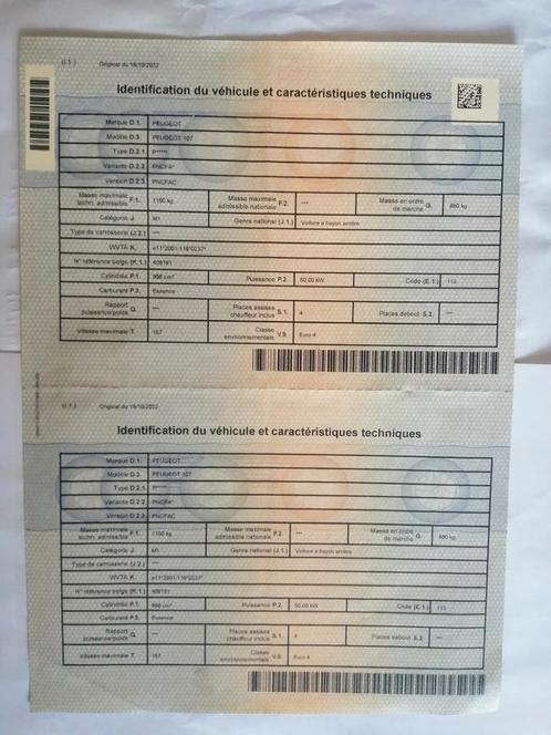 Voiture Peugeot 107 essence 2007, Auto's, Peugeot, Particulier
