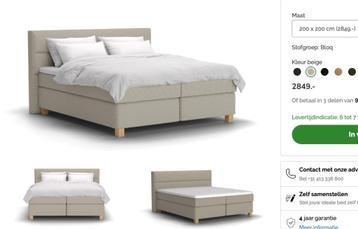 KingSize BED licht grijze - ALS NIEUW! 5 maand oud beschikbaar voor biedingen