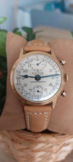 Chronographe Pierce en or 18k, Handtassen en Accessoires, Horloges | Antiek, Ophalen, Goud