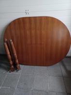 ovale tafel + 4 stoelen, Ophalen, Gebruikt, Ovaal, Overige houtsoorten