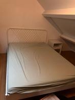 Bed 140x200, Ophalen, Gebruikt, Wit, Tweepersoons