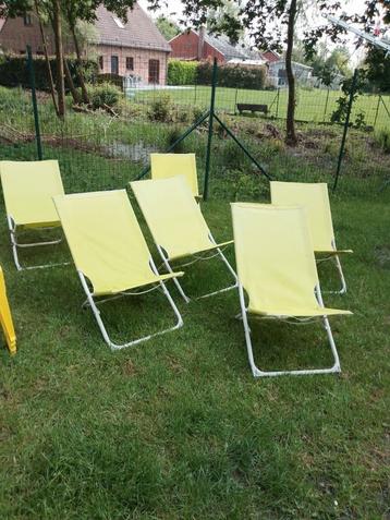 6 chaises de jardin