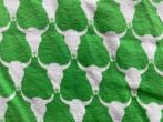 Groene tricot met stierenkoppen, Overige materialen, Ophalen of Verzenden, Zo goed als nieuw, 30 tot 120 cm