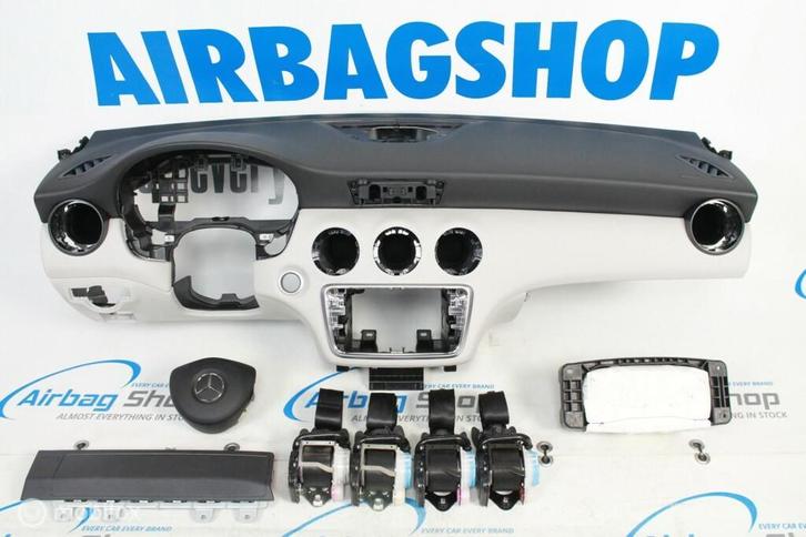Airbag set - Dashboard zwart wit facelift Mercedes A W176, Auto-onderdelen, Dashboard en Schakelaars, Gebruikt, Ophalen of Verzenden