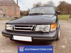 Saab 900 Turbo 16 Cabriolet | 1990 | Route 66 Auctions, Auto's, Zwart, Bedrijf, Handgeschakeld, Overige carrosserie