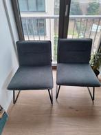 Set lounge chairs blauw/grijs 2pc, Ophalen, Zo goed als nieuw