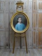 Prachtige pastel in vergulde kader, Antiek en Kunst, Ophalen