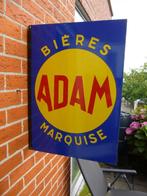 EMAILLE RECLAME BORD"BIERES ADAM MARQUISE"EAS JAREN 50, Verzamelen, Merken en Reclamevoorwerpen, Ophalen of Verzenden, Gebruikt