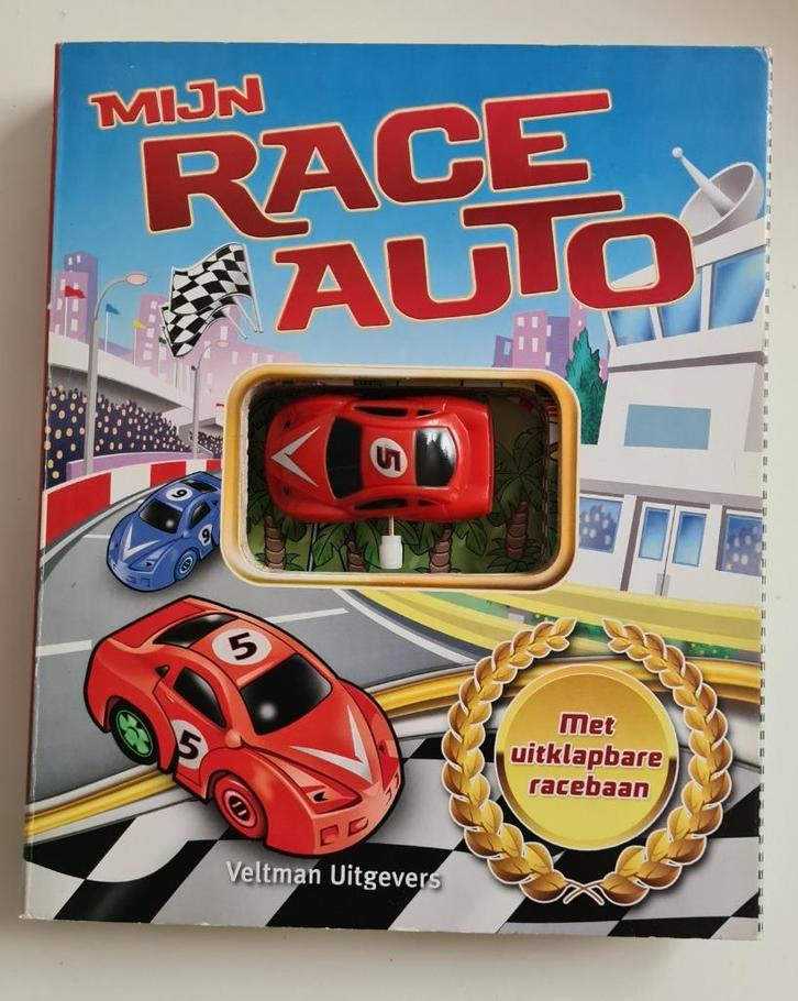 Mijn race auto, Boeken, Kinderboeken | Kleuters, Zo goed als nieuw, Jongen of Meisje, Uitklapboek, Ophalen of Verzenden