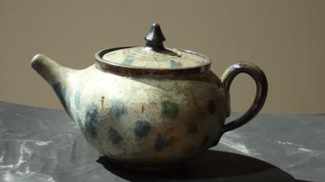Théière ancienne art déco LOSSON grès salé signé, Enlèvement ou Envoi