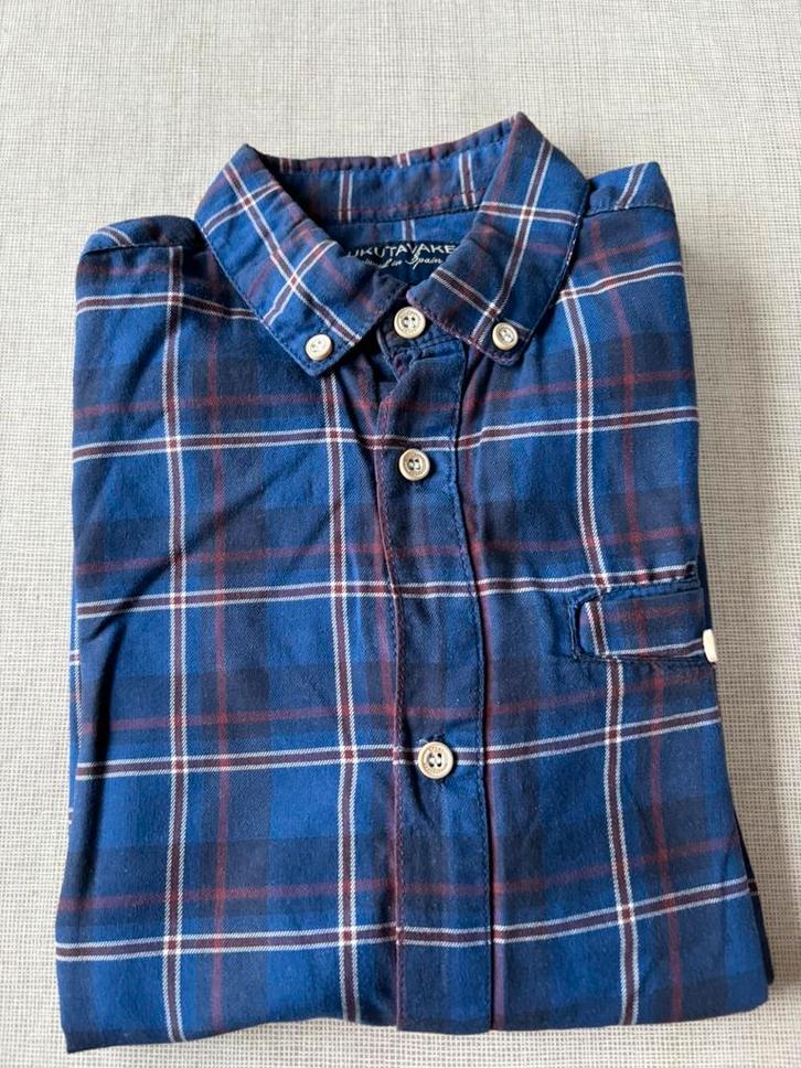 Hemd met lange mouwen, maar 128, 8 jaar, Nukutavake, Enfants & Bébés, Vêtements enfant | Taille 128, Enlèvement ou Envoi