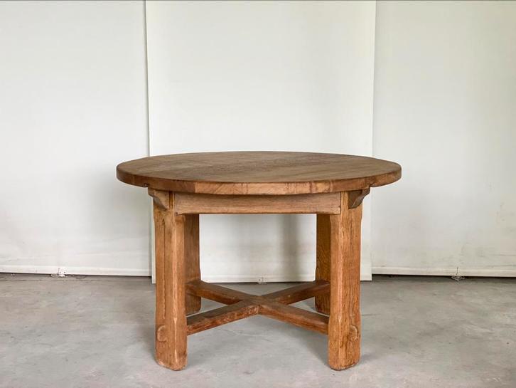 Brutalistische ronde eettafel Depuyd, Antiek en Kunst, Antiek | Meubels | Tafels, Ophalen