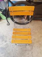 Lot Chaises +5 tables .20 € l'unité., Jardin & Terrasse, Chaises de jardin, Enlèvement, Utilisé, Bois, Pliant