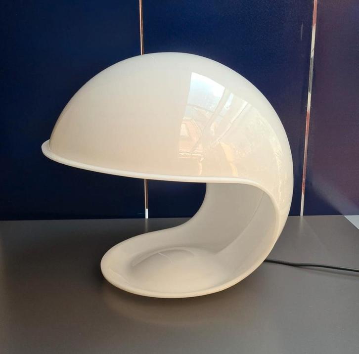 Elio Martinelli, Martinelli Luce, Foglia tafellamp, 60/70s, Antiek en Kunst, Antiek | Verlichting, Ophalen of Verzenden
