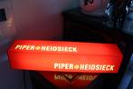 Vintage barware, lichtbak Piper Heidsieck Champagne., Ophalen of Verzenden, Zo goed als nieuw, Lichtbak of (neon) lamp