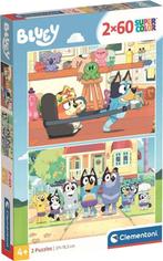 Bluey 2 in 1 Puzzel - 2 x 60 stukjes - Clementoni, Kinderen en Baby's, Speelgoed | Kinderpuzzels, Ophalen of Verzenden, Meer dan 50 stukjes