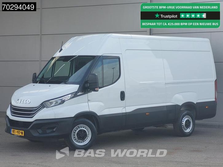 Iveco Daily 35S14 Automaat L2H2 3,5t Trekhaak LED Airco Crui, Auto's, Bestelwagens en Lichte vracht, Bedrijf, Te koop, Achteruitrijcamera