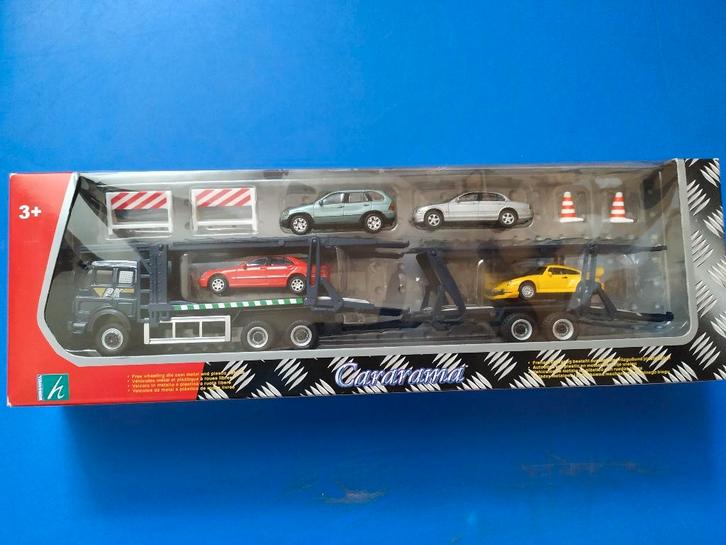 camion met aanhangwagen transport auto's en toebehoren nieuw, Kinderen en Baby's, Speelgoed |Speelgoedvoertuigen, Nieuw, Ophalen of Verzenden