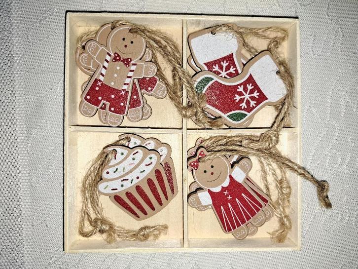 leuke houten kerstdecoratie, Diversen, Kerst, Zo goed als nieuw, Ophalen of Verzenden