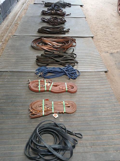 Leidsels (enkel-/dubbel-/4-span), Dieren en Toebehoren, Paarden en Pony's | Hoofdstellen en Tuigage, Gebruikt, Ophalen of Verzenden