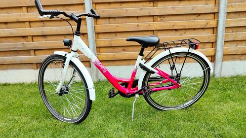 Mooie 26" meisjesfiets roze, wit, zwart, Fietsen en Brommers, Fietsen | Meisjes, Zo goed als nieuw, Versnellingen, Ophalen