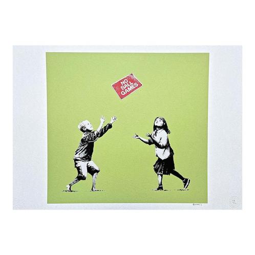 Banksy - No Ball Games, Antiek en Kunst, Kunst | Litho's en Zeefdrukken, Ophalen of Verzenden