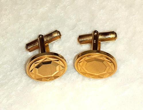 manchetknopen vintage gouden ster '50-60, Handtassen en Accessoires, Manchetknopen, Goud, Verzenden