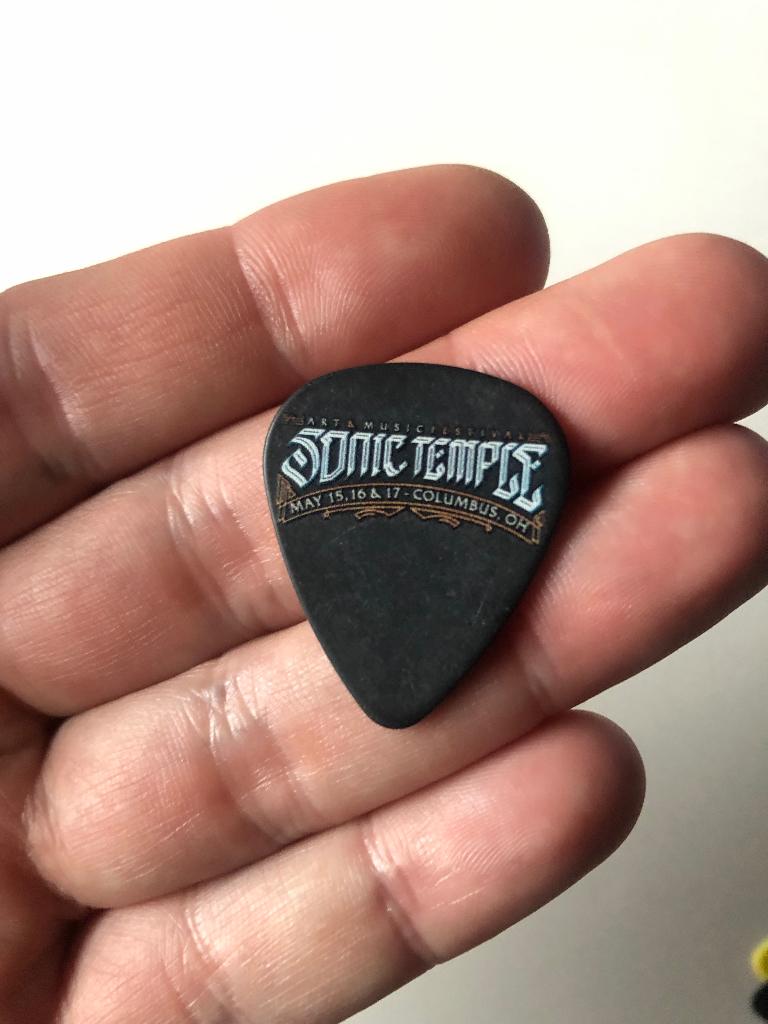 Metallica blackened sonic temple festival rare plectrum, Verzenden, Zo goed als nieuw
