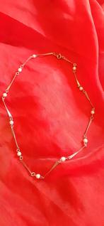Collier ras de cou imitation perle et barette, Enlèvement ou Envoi, Argent, Argent