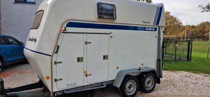 Brenderup 2 paardstrailer, Dieren en Toebehoren, Paarden en Pony's | Trailers en Aanhangwagens, Zo goed als nieuw, Ophalen