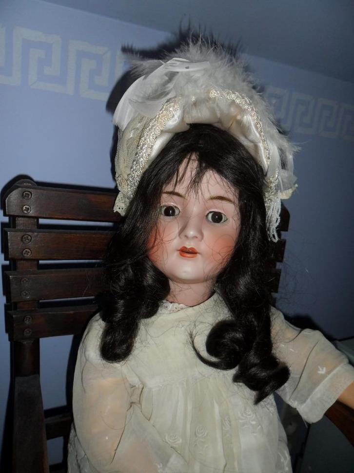 antieke pop ##  70 cm ##, Antiek en Kunst, Antiek | Speelgoed, Ophalen of Verzenden