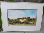 Aquarel gesigneerd John Van Achter 7/9/1986, Antiek en Kunst, Kunst | Schilderijen | Klassiek, Ophalen