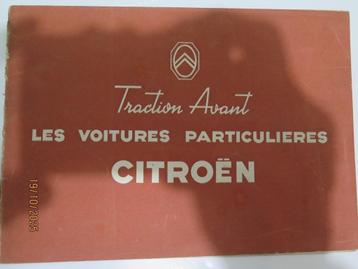 CITROEN TRACTION AVANT BROCHURE 1948 beschikbaar voor biedingen