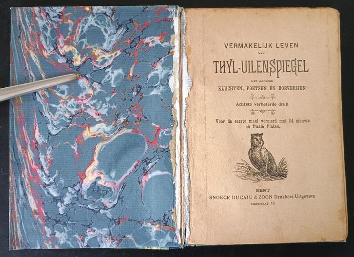Thyl Uilenspiegel: ZELDZAME VOLKSUITGAVE, Antiek en Kunst, Antiek | Boeken en Manuscripten, Ophalen of Verzenden