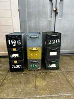 9 bacs d'entrepôt ABBL ABL vintage, Enlèvement