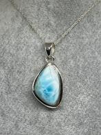 Zilveren hanger met echte natuurlijke larimar, Nieuw, Ophalen of Verzenden, Met edelsteen, Zilver