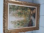 Schilderij, bos met rivier, Ophalen