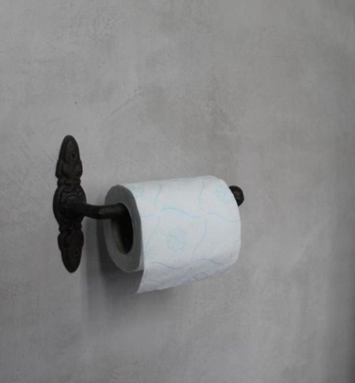 WC-toilet ROLHOUDER ~haak~bruin gietijzer landelijk, Huis en Inrichting, Badkamer | Badtextiel en Accessoires, Nieuw, Overige typen