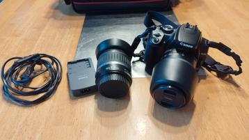 Canon EOS digital 400d zoom lenzen 18-55 & 55-200 nieuwe bat beschikbaar voor biedingen