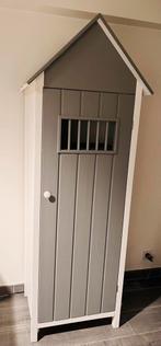 Houten strandkabine wit/grijs, Kinderen en Baby's, Ophalen, Zo goed als nieuw, Kast